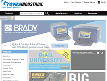 Tablet Screenshot of grovesindustrial.com